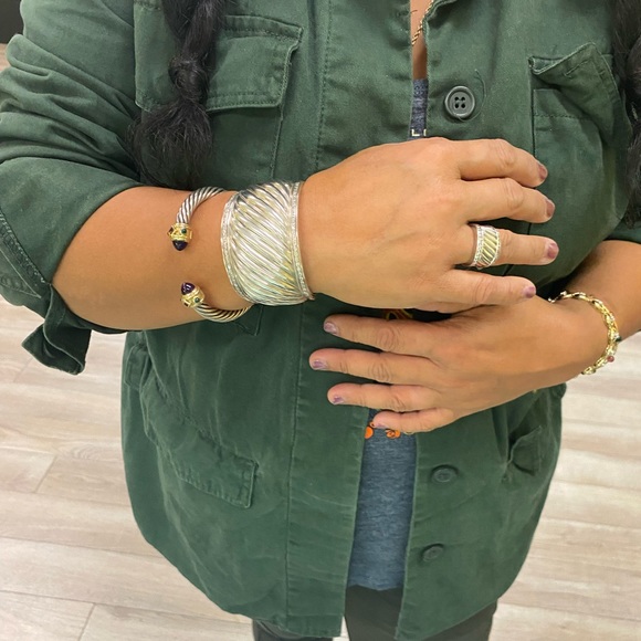 David Yurman Diamond & Sterling Silver Jewelry Set - Picture 6 of 9